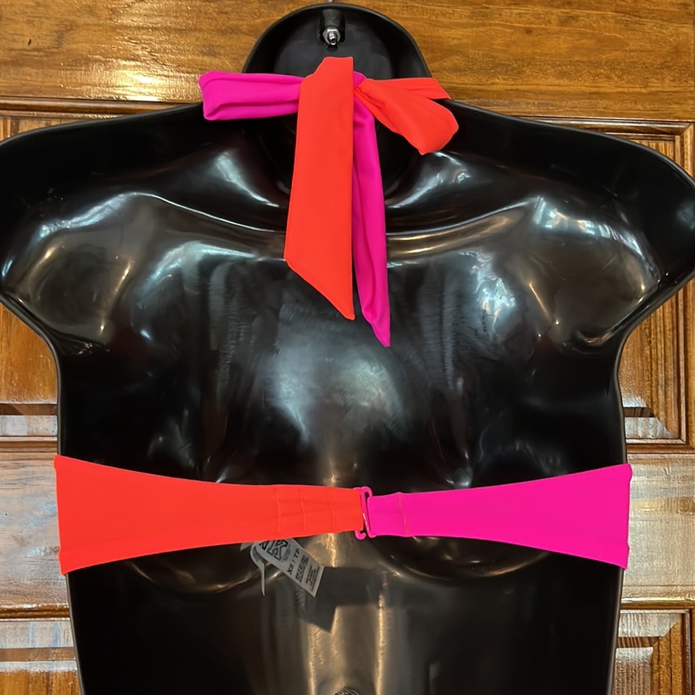 PINK Orange & Pink Bikini Top - Picture 4 of 6